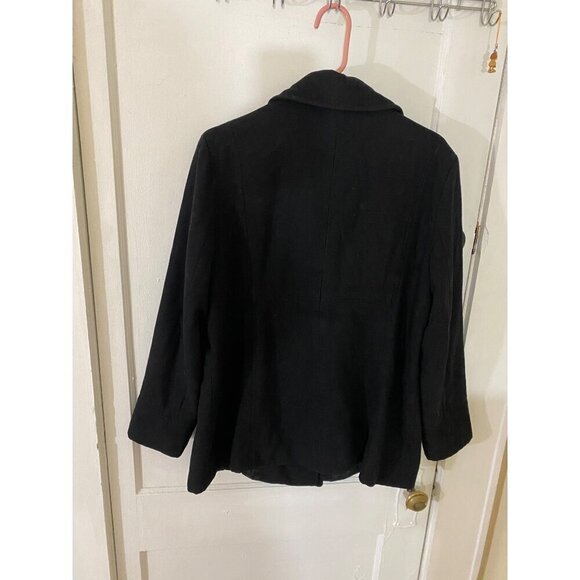 Marvin Richards New York Women's Black Button Front Coat - XL - Picture 3 of 12
